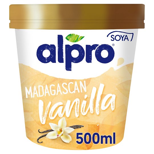 Alpro Soy Ice Cream with Vanilla Flavor 500 ml Tesco Groceries