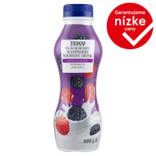 Tesco Jogurtový nápoj černicovo-malinový 350 g