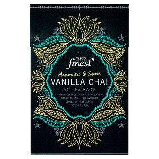 Tesco Finest Ochutený čierny čaj aromatizovaný porciovaný 50 vrecúšok 125 g