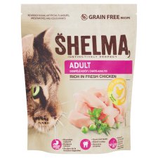 Shelma Grain-Free Complete Food for Adult Cats Rich in Fresh Chicken 750 g