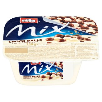 Müller Mix Choco Balls jogurt s vanilkovou príchuťou 150 g