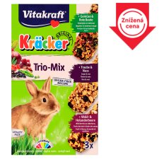 Vitakraft Kräcker Trio-Mix Rabbit - Vegetables & Walnut & Berries 3 x 56 g