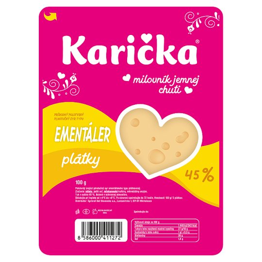 Karička Emmentaler Slices 100 g