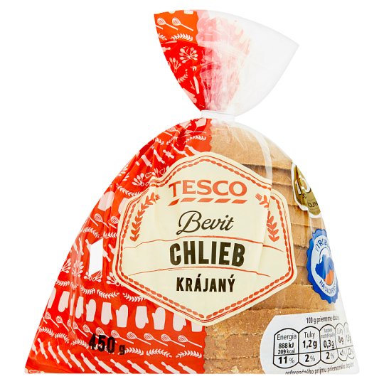 Tesco Bevit chlieb krájaný 450 g