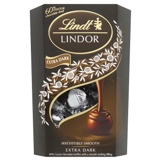 Lindt Lindor 60% extra horká čokoláda s jemnou krémovou náplňou 200 g