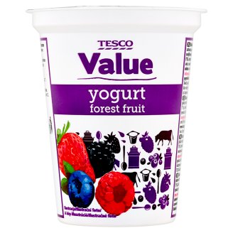 Tesco Value Nízkotučný jogurt s príchuťou lesného ovocia 330 g
