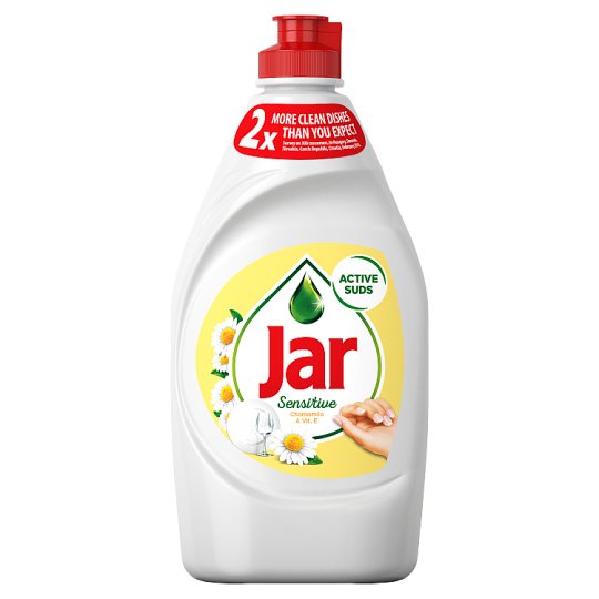 Jar Sensitive Chamomile & Vitamin E Prostriedok Na Umývanie Riadu, 450 ml