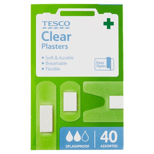Tesco Clear Plasters 40 pcs