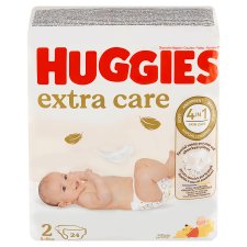 Huggies Extra Care Diapers Size 2, Children 3-6 kg 24 pcs