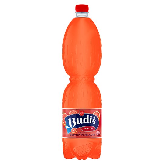 Budiš S príchuťou červený pomaranč 1,5 l