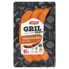 Mecom Gril párty tenká klobása na gril 180 g