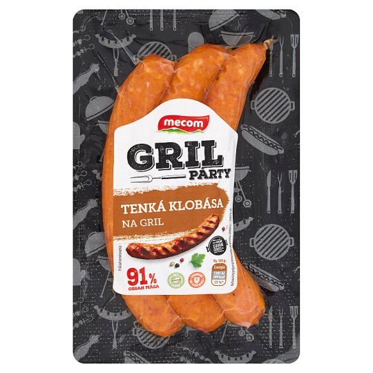 Mecom Gril párty tenká klobása na gril 180 g