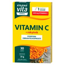 MaxiVita Herbal Vitamin C 600 mg + Buckthorn 30 Capsules 23 g