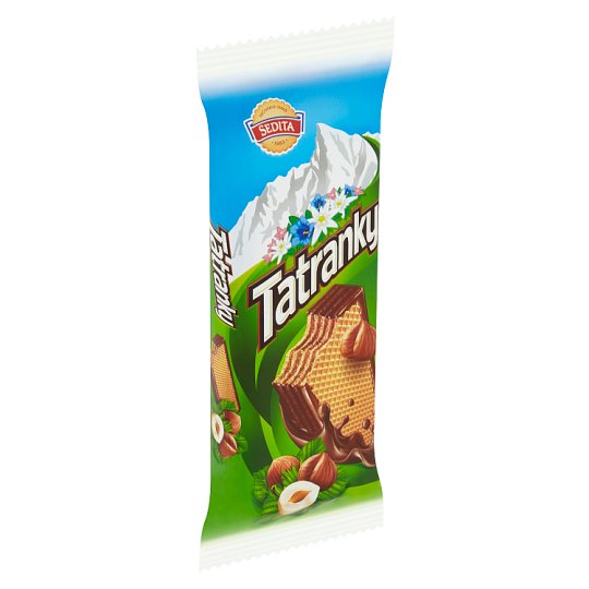 Sedita Tatranky Oblátky s lieskovoorieškovou krémovou náplňou v kakaovej poleve 45 g