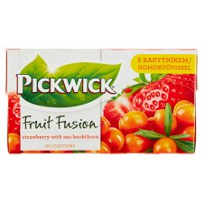 Pickwick Fruit Fusion Strawberry with Sea Buckthorn ovocný čaj aromatizovaný 20 x 1,75 g (35 g)