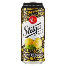 Steiger Radler 0.0% Dark Lemon Non-Alcoholic 0.5 L