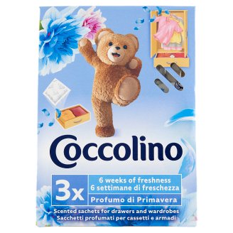 Coccolino Vôňa jari vonné vrecúška do šatníka 3 ks
