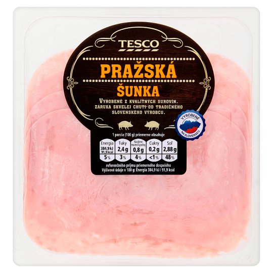 Tesco Pražská šunka nárez 100 g