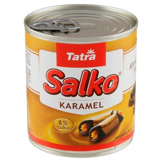 Tatra Salko Sladené zahustené mlieko s prídavkom sacharózy karamelizované 397 g