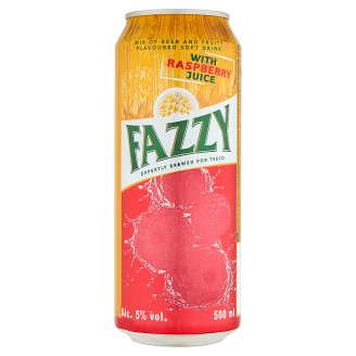 Fazzy Miešaný alkoholický nápoj z piva a malinovej bázy 500 ml