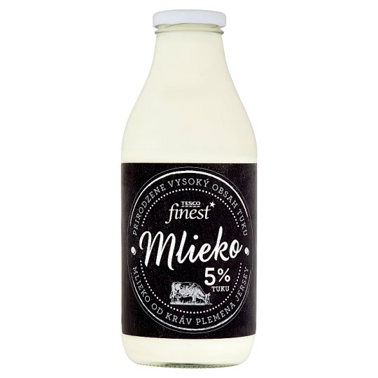 Tesco Finest Mlieko 5 % 750 ml