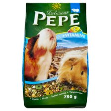 Pepe Delicious bohaté krmivo pre morčatá 750 g