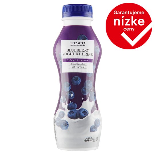 Tesco Jogurtový nápoj čučoriedkový 350 g