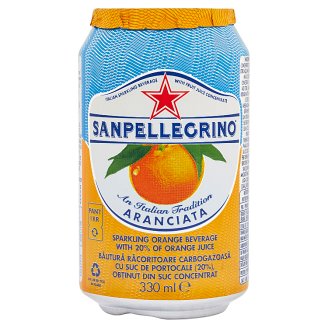 Sanpellegrino Aranciata pomaranč sýtený nealkoholický nápoj 0,33 l