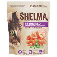 Shelma Grain-Free Complete Food for Sterilized Cats Rich in Fresh Salmon 750 g