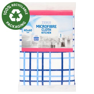 Tesco Kuchynská utierka z mikrovlákna 40 cm x 60 cm 1 ks