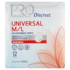 Tesco Pro Formula Discreet Universal Extra Incontinence Pants M/L 12 pcs