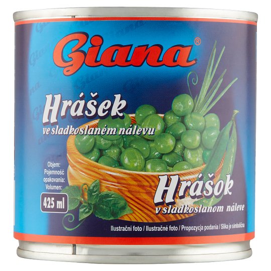 Giana Hrášok v sladkoslanom náleve 400 g