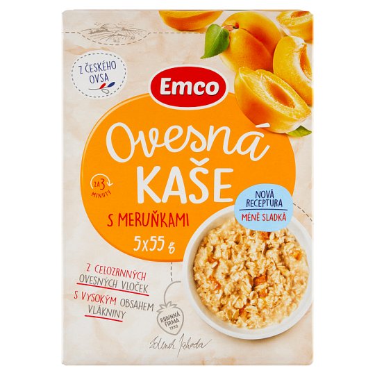 Emco Porridge with Apricots 5 x 55 g (275 g)