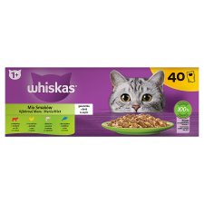 Whiskas 1+ výberové menu v želé 40 x 85 g (3,40 kg)