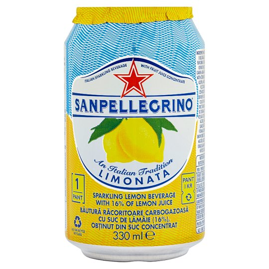 Sanpellegrino Limonata citrón sýtený nealkoholický nápoj 0,33 l