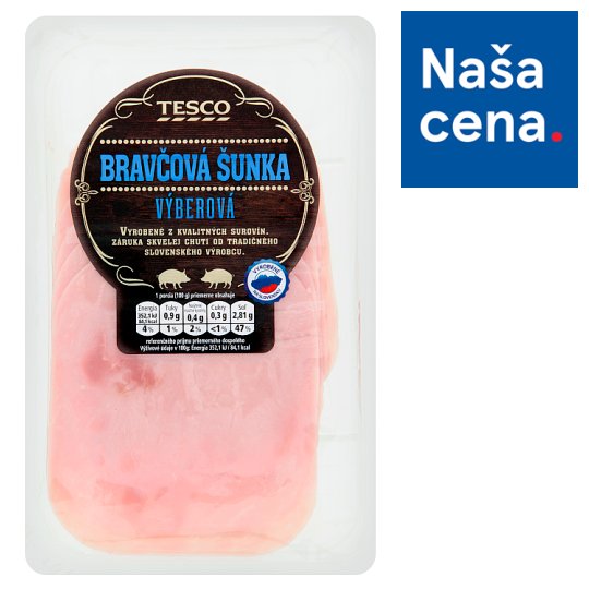 Tesco Bravčová šunka výberová 100 g