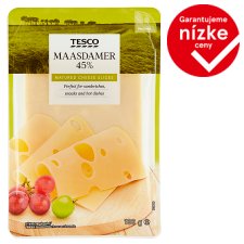 Tesco Maasdamer 45% Matured Cheese Slices 100 g