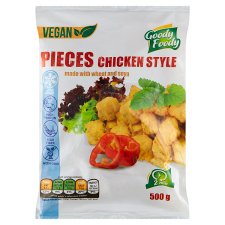 Goody Foody Pieces Chicken Style vegan kocky s kuracou chuťou 500 g