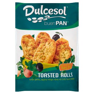 Dulcesol Buen Pan Pečené žemličky s extra panenským olivovým olejom, cesnakom a petržlenom 160 g