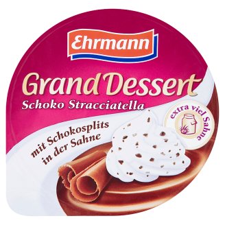 Ehrmann Grand Dessert Stracciatella kakaový dezert so šľahačkou a kúskami čokolády 200 g