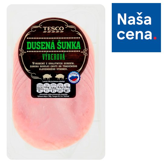 Tesco Dusená šunka výberová nárez 100 g