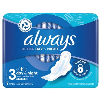 Always Ultra Night Hygienické Vložky s Krídelkami 7 kusov