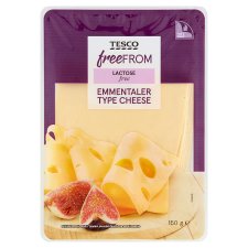 Tesco Free From Emmentaler Type Cheese 150 g