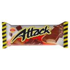 Sedita Attack Crispy Wafers with Chocolate Cream Filling in Cocoa Coating 30 g