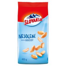 Slovakia Nesolené pražené arašidy 400 g