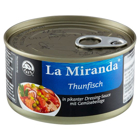La Miranda Tuna Pieces in Tomato Sauce with Vegetables 185 g Tesco