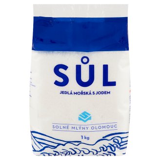 Solné Mlýny Morská jedlá soľ jódovaná 1 kg
