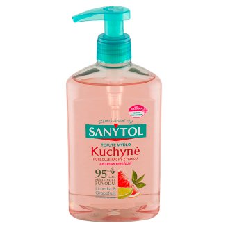 Sanytol Dezinfekčné tekuté mydlo kuchyňa ružový grapefruit & svieži citrón 250 ml