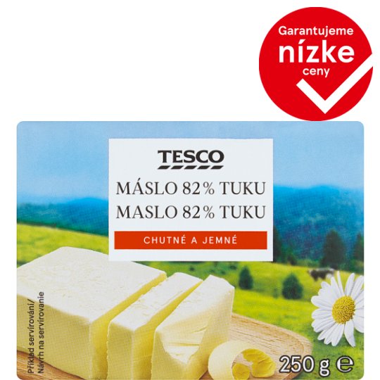 Tesco Maslo 82% tuku 250 g