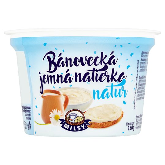 Milsy Bánovecká jemná nátierka natur 150 g